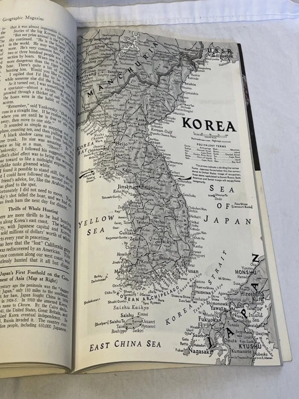 National Geographic October 1945 Vol 88 No 4 Vintage Magazine Okinawa Korea WWII